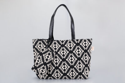 Vintage Charcol Hues Tote