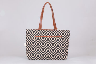 Vintage Zigzag Tote Bag