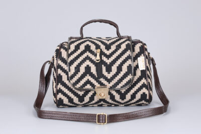 Vintage Zigzag Duffle Sling Bag