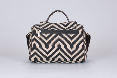 Vintage Zigzag Duffle Sling Bag