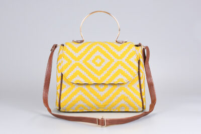 Vintage Yellow Diamond Sassy Sling Bag