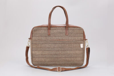 Jute Beige Laptop Bag