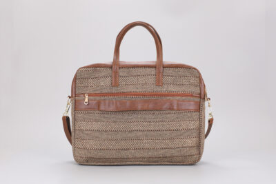 Jute Beige Laptop Bag