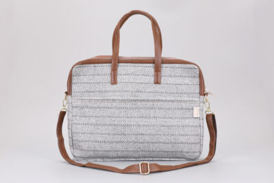 Jute Grey Laptop Bag
