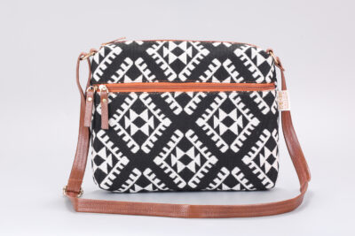 Vintage Charcoal Hues Messenger Sling Bag