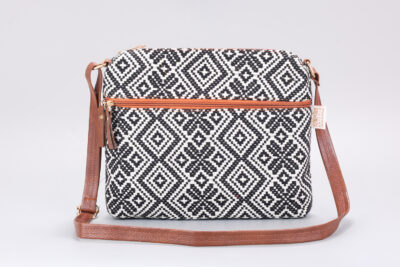 Vintage Double Diamond Messenger Sling Bag