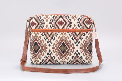 Vintage Tribal Triangles Messenger Sling Bag