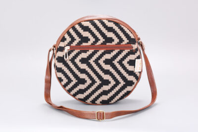 Vintage Zigzag Boho Round Sling Bag