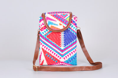 Vintage White Neon Pink Mobile Sling Bag