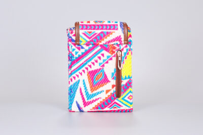 Vintage White Neon Pink Mobile Sling Bag