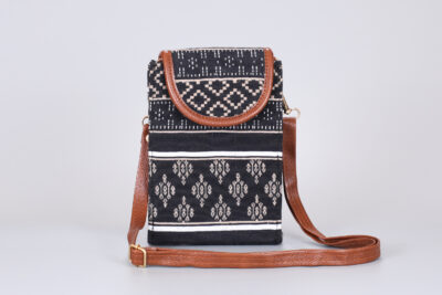 Vintage Abstract Beige Mobile Sling bag