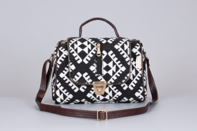 Vintage Charcoal Hues Duffle Sling Bag