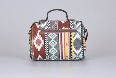 Vintage Brown Stripes Duffle Sling Bag