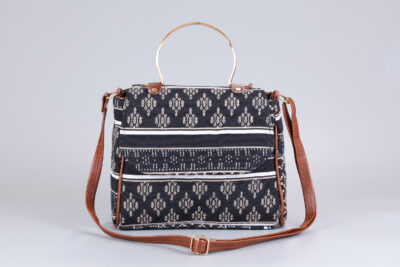 Vintage Beige Abstract Sassy Sling Bag
