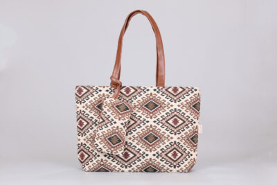 Vintage Tribal Triangles Tote Bag